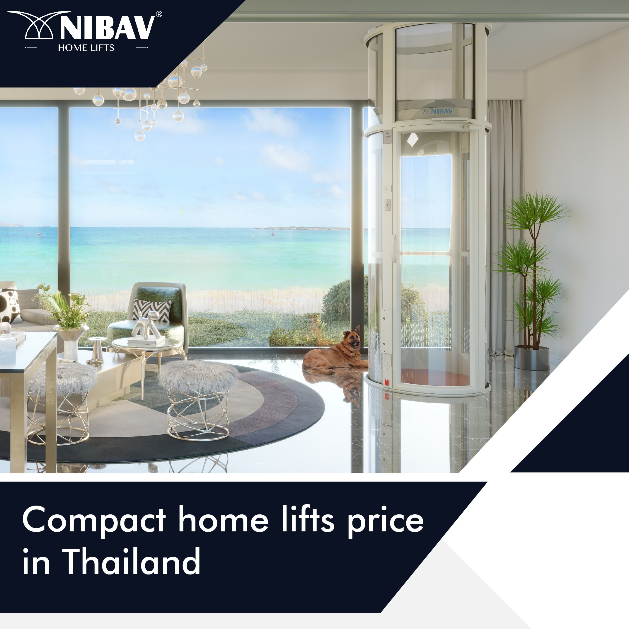 Compact home lifts price in Thailand