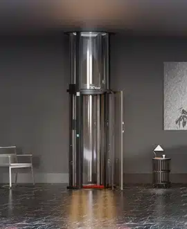 elevator with glass wall