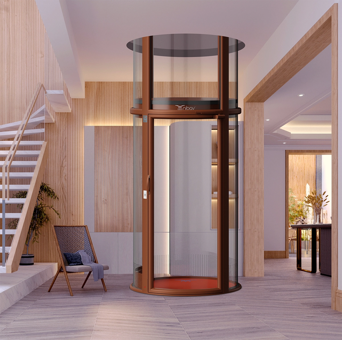 Air Driven Glass Elevators