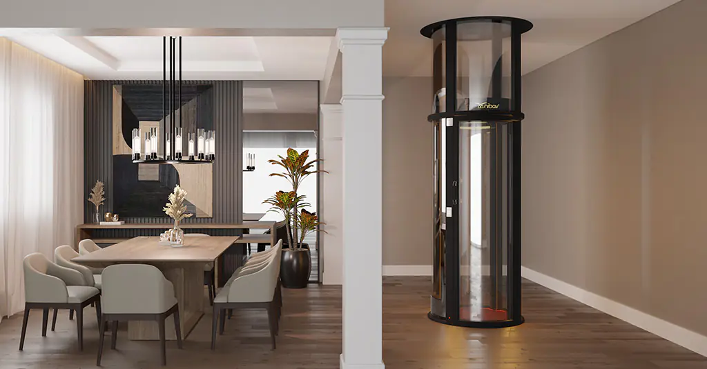 air-driven home lift elevator 